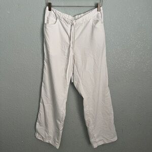 Grey’s Anatomy Barco White Scrub Pants Drawstring Womens M